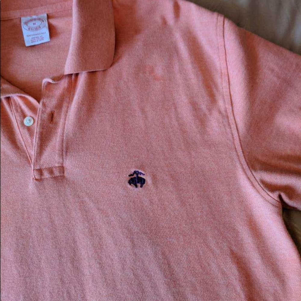 Brooks Brothers men’s salmon polo